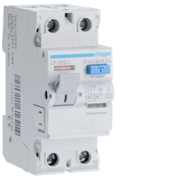 Hager CF225J, RCCB 2P 25A 300mA A, 3250611616214