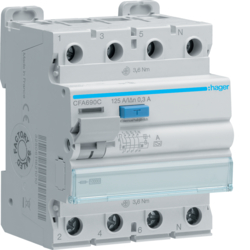 Hager CFA690C, RCCB 3P+N 125A 300mA A, 3250611621195