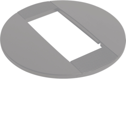 Hager DAC245LAN, rosette, painted alu nature, 4012740878319