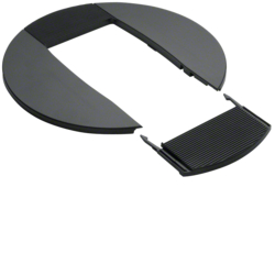 Hager DAC2809011, rosette, graphite black, 4012740878319