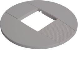 Hager DAC45LAN, rosette, painted alu nature, 4012740878319