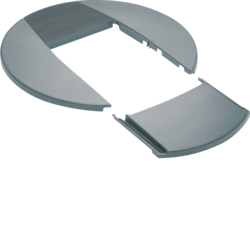 Hager DAC80LAN, rosette, painted alu nature, 4012740878319