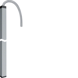 Hager DAF802000ELN, DA200 with hose 2000mm, anod., 4012740878319