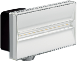 Hager EE644, LED floodlight 3000 lm m. detector,black, 3250612256129