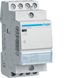 Hager ESC426S, Humfree Contactor 25A, 4NC, 230V, 3250612400188