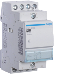 Hager ESD428S, Humfree Contactor 25A, 3NO+1NC, 24V, 3250612400232
