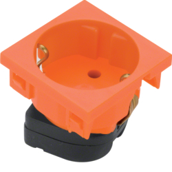 Hager ESR1202004, socket outlet 1-g Rastec 20? pure orange, 4012740878319
