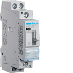 Hager ETC227, Night & Day Contactor 25A, 1NO+1NC, 230V, 3250612400751