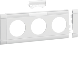 Hager GB080319016, Frontplate 3-gang socket lid 80 LF tw, 4012740878319