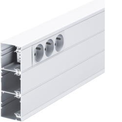 Hager GBA5016119010, Instal trunking-Base Alu 50161PureWhite, 4012740878319
