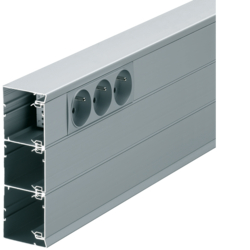 Hager GBA501611ALU, Install. trunking-Base Alu 50161anodised, 4012740878319