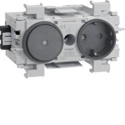 Hager GS11019011, Socket-outlet+Switch Wago f-mount gb, 4012740878319