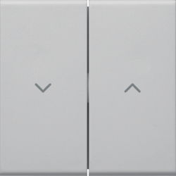 Hager GW2AB7035, Rocker 2-gang Jalousie switch, lg, 4012740878319