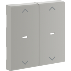 Hager GW2ACLAN, Rocker 2g arrows Push-button module, alu, 4012740878319