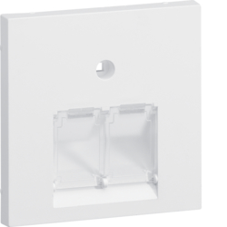 Hager GZUAE2A9010, Central plate 55 UAE 2-gang, pw, 4012740878319