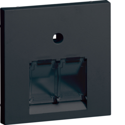 Hager GZUAE2A9011, Central plate 55 UAE 2-gang, gb, 4012740878319