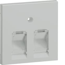 Hager GZUAE2B7035, Central plate 55 UAE TYP B/D 2-gang, lg, 4012740878319