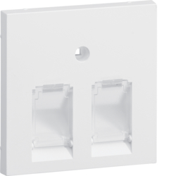 Hager GZUAE2B9010, Central plate 55 UAE TYP B/D 2-gang, pw, 4012740878319