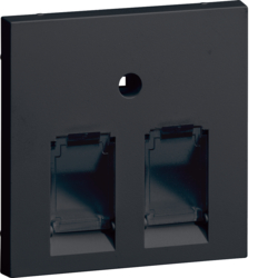 Hager GZUAE2B9011, Central plate 55 UAE TYP B/D 2-gang, gb, 4012740878319