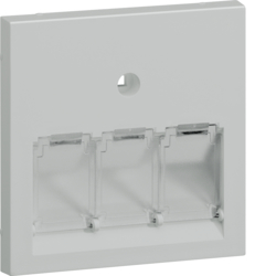 Hager GZUAE3A7035, Central plate 55 UAE 3-gang, lg, 4012740878319