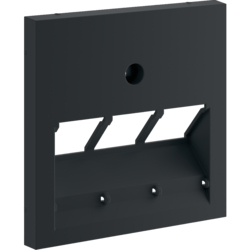 Hager GZUAE3A9011, Central plate 55 UAE 3-gang, gb, 4012740878319