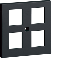 Hager GZUAE4A9011, Central plate 55 UAE 4-gang, gb, 4012740878319