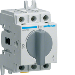 Hager HAB306, Load break switch 3P 63A, 3250613140267