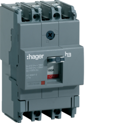 Hager HDA160L, MCCB h3 x160 TM 3x160A 18kA, 3250613136611