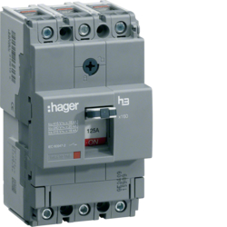 Hager HHA025H, MCCB h3 x160 TM 3x25A 25kA, 3250613130459