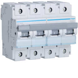 Hager HLE480S, MCB 4P 10kA B-80A 6M, 3250613230821
