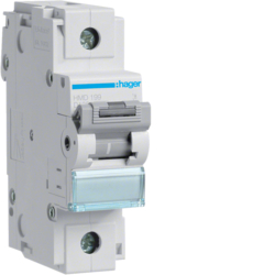 Hager HMD199, MCB 1P 15kA D-125A 1.5M, 3250613230272