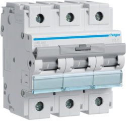 Hager HMD390, MCB 3P 15kA D-100A 4.5M, 3250613230326