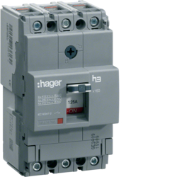 Hager HNA063H, MCCB h3 x160 TM 3x63A 40kA, 3250613130824
