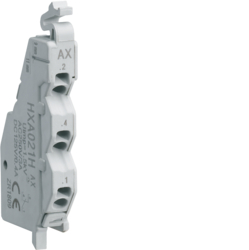 Hager HXA021H, AX contact 1NO+NC 250VAC (x/P160?x/P630), 3250613346416