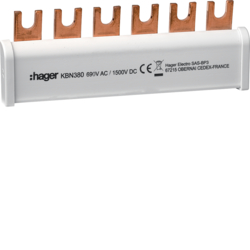 Hager KBN380, Insulated busbar 3P  35mm? for SPA180, 3250613741570