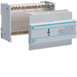 Hager KJ01A, Brass busbar terminal 90A, 2pole, 3250613800208