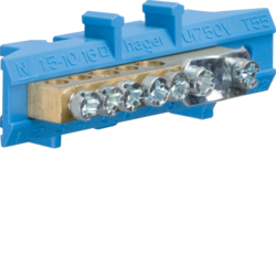 Hager KM06N, Brass terminal,1x25mm? 3x10mm? 2x16mm?,N, 3250613831035