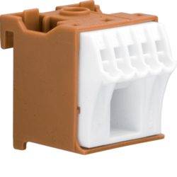 Hager KN06P, Terminal,QC,L,6 connect., 3250613849313