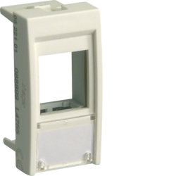 Hager L4755, Plate 1M RJ45 for KEYSTONE engine, 4012740878319