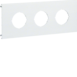 Hager L87339010, Pre-cut lid 3gang,BR70130,pure white, 4012740878319