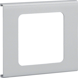 Hager L91107035, Pre-cut lid 1gang, FB 60110, light grey, 4012740878319