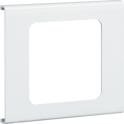 Hager L91109010, Pre-cut lid 1gang, FB 60110, pure white, 4012740878319