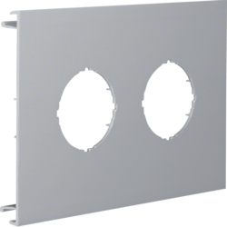 Hager L93017030, Pre-cut lid 2gang,BR70170,grey, 4012740878319