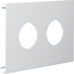 Hager L93017035, Pre-cut lid 2gang,BR70170,light grey, 4012740878319