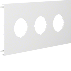 Hager L93039010, Pre-cut lid 3gang,BR70170,pure white, 4012740878319