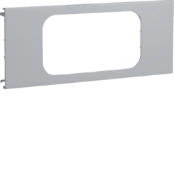 Hager L96027030, L 9602      Grey  7030 Pre-cut lid 2gang, 4012740878319