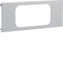 Hager L96027035, L 9602      Grey  7035 Pre-cut lid 2gang, 4012740878319