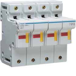 Hager LS604, Fuse carrier 3P+N 50A L51 acc. 6M, 3250614196041