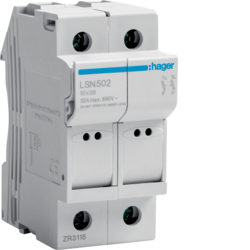 Hager LSN502, Fuse carrier 2P 32A 690V L38 2M, 3250614120084