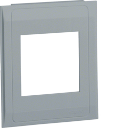 Hager M6372LAN, M 6372 Nat.anod. Pre-cut lid 1gang, 4012740878319